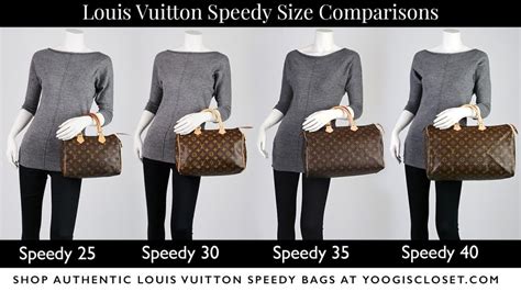 sizes of louis vuitton speedy bags